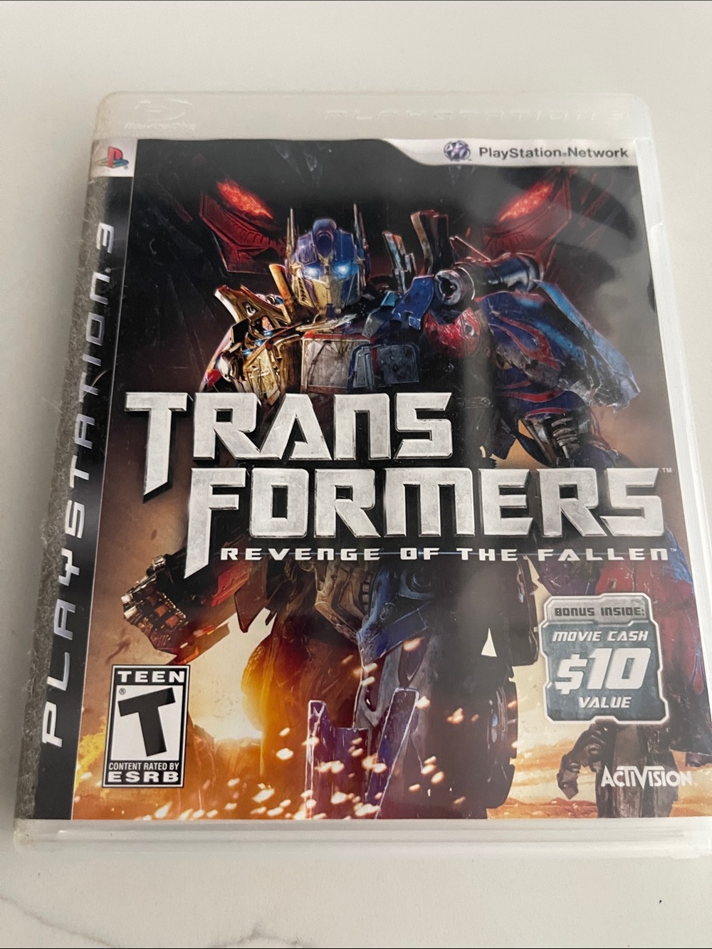 Sony PlayStation 3 Transformers: Revenge of the Fallen — Blue & Red Cover Art